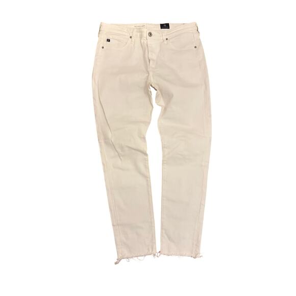 Adriano Goldschmeid AG Stevie Ankle White Raw Hem Jeans 29 - Picture 2 of 8
